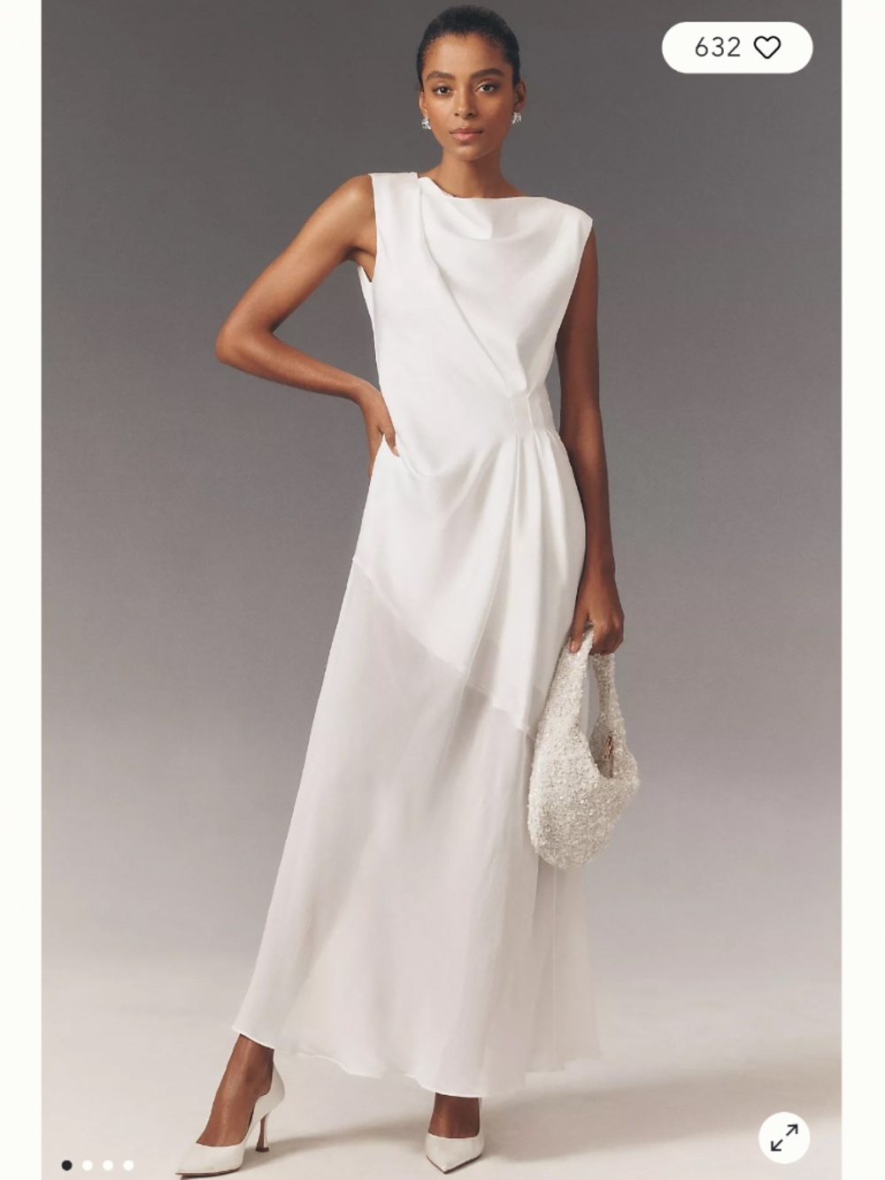 Anthropologie Significant Other Farrah Asymmetric Maxi Dress